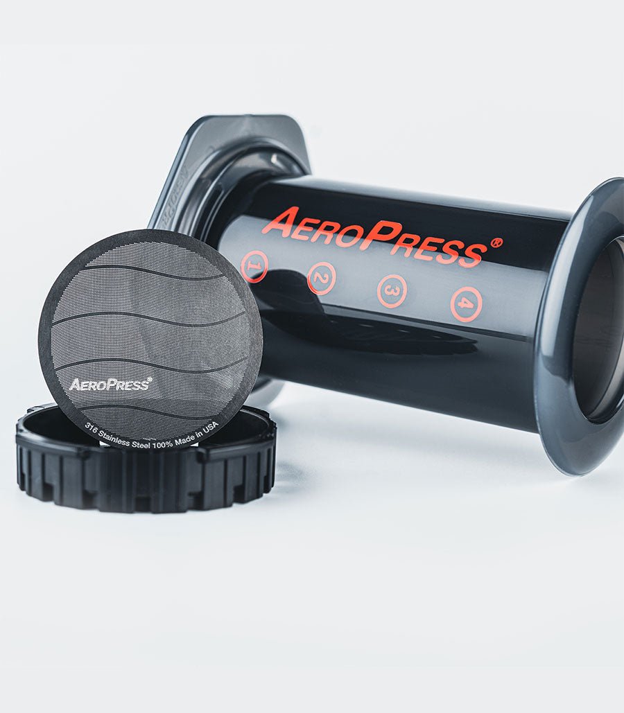 AeroPress original con filtro de acero inoxidable reutilizable