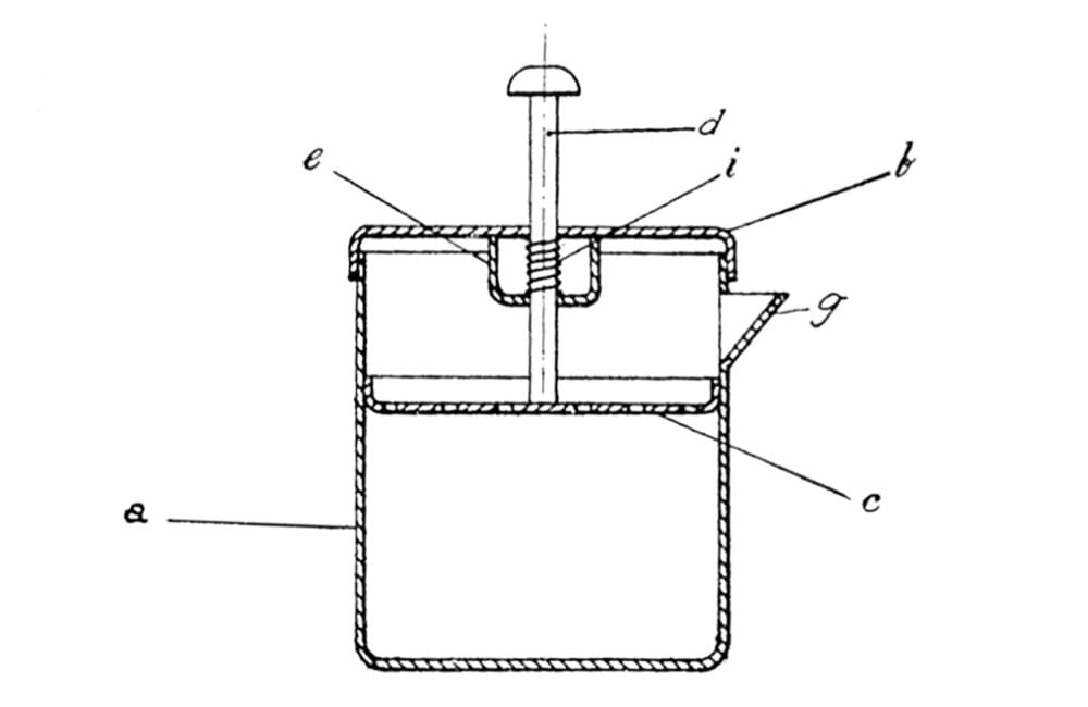 Diseño de cafetera de émbolo Attilio Calimani y Giulio Moneta Cafeteras de émbolo