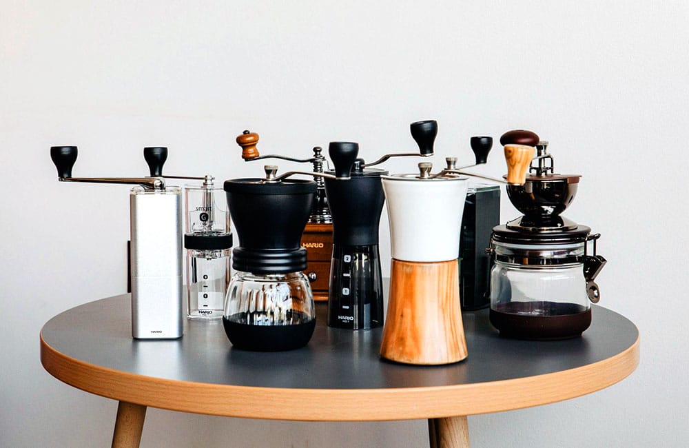 Selección de molinillos de café manuales de calidad para moler café de especialidad