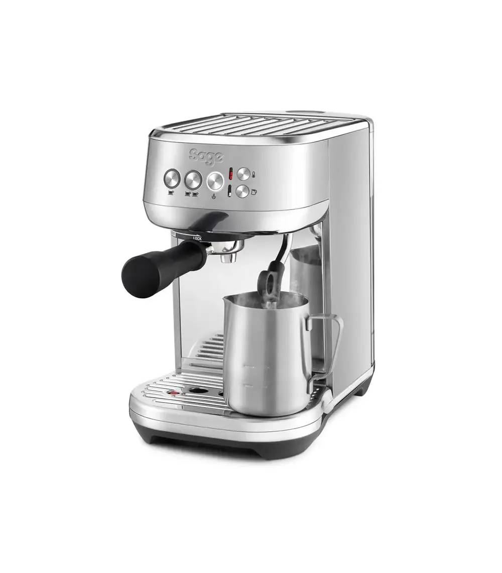 Cafetera para expreso sage bambino plus plateada