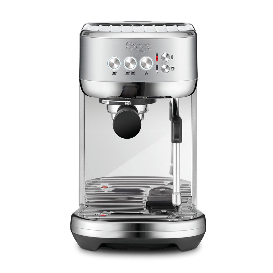Cafetera Sage Bambino Plus plateada