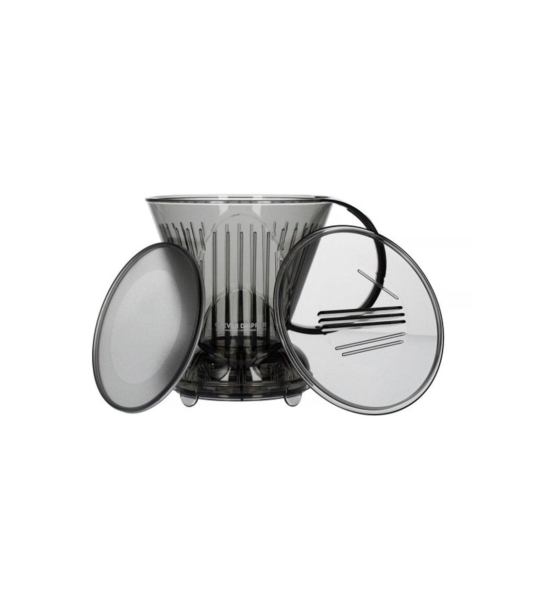 Cafetera v60 clever dripper negra con tapa