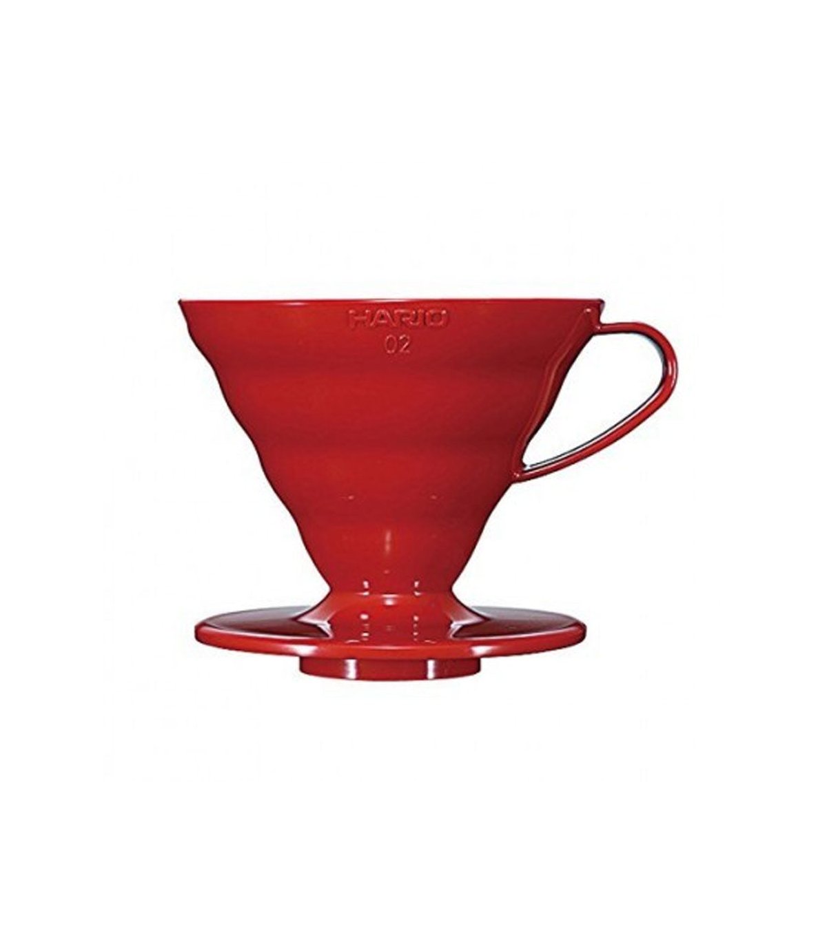 Dripper para v60 Hario 02 rojo de plástico