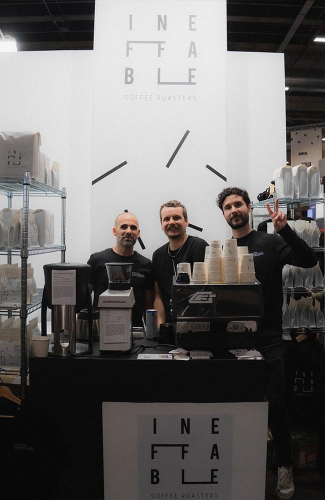 Equipo de Ineffable Coffee Roasters en el Coffee Fest 2024