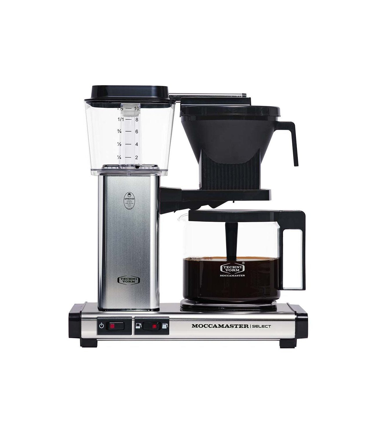 Cafetera Moccamaster Select polished silver para hacer café de filtro por goteo