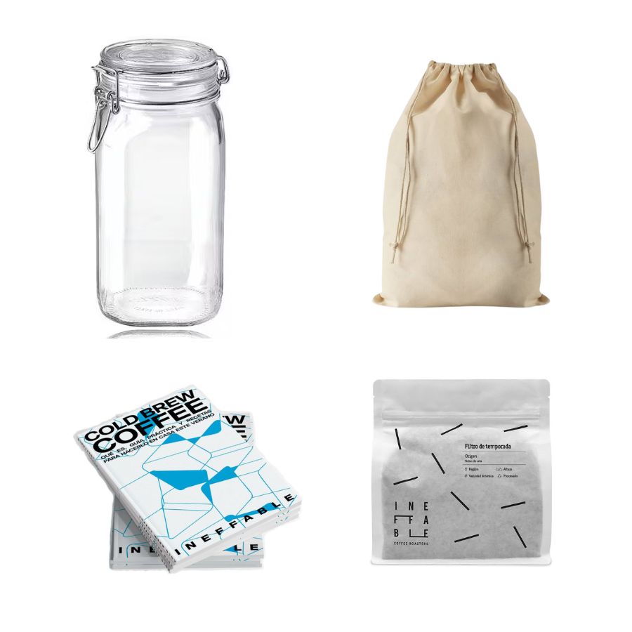 Pack para hacer café cold brew en casa